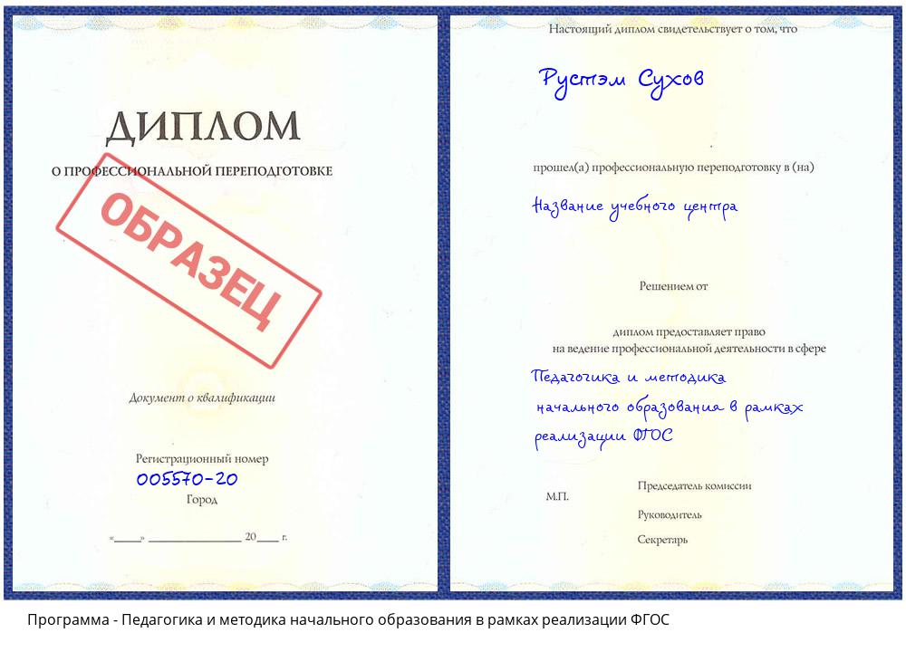 Педагогика и методика начального образования в рамках реализации ФГОС Солнечногорск